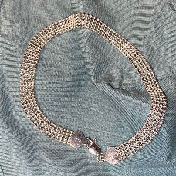 Argento Vivo Sterling Silver Mesh Bracelet - Picture 4 of 16